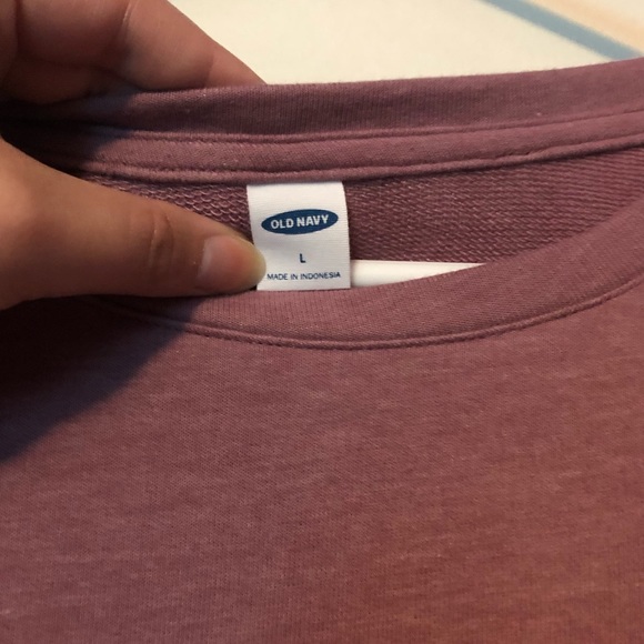 Mauve Ruffle Sleeve Sweatshirt - Picture 3 of 5